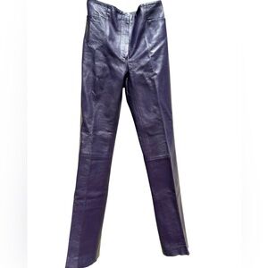 Zion Purple Leather Pants
Size 2